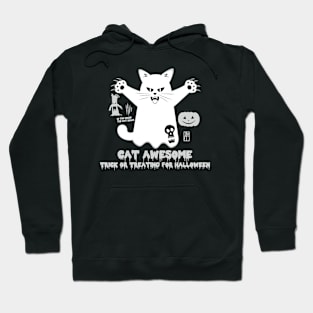 Halloween cat awesome- Trick or Treating for Halloween - Funny cat Hoodie